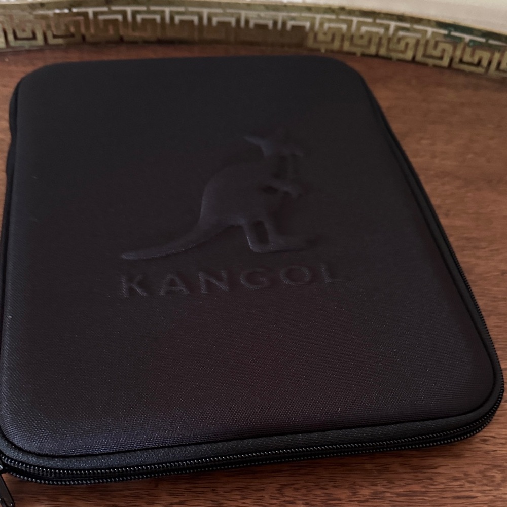 Kangol Black Zip Pouch iPad case holder